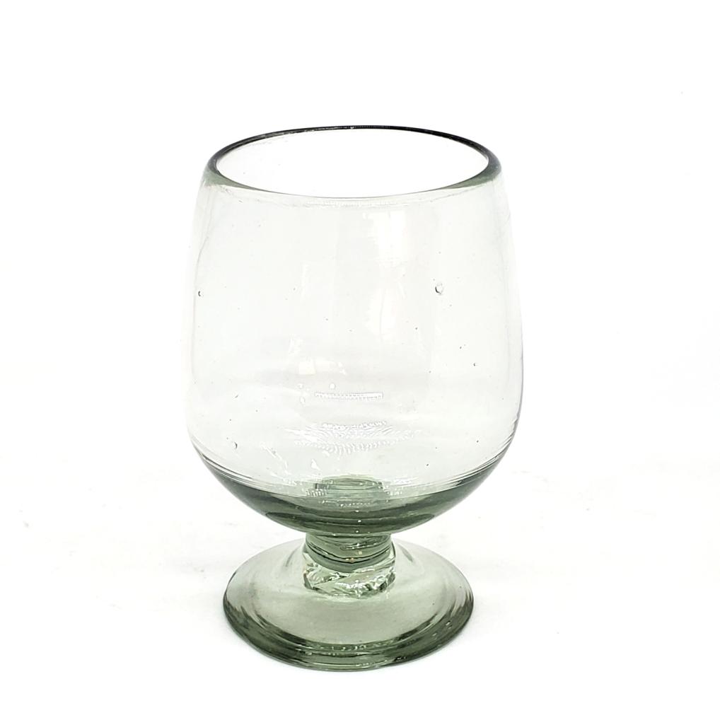 MEXICAN GLASSWARE / Clear 11 oz Large Cognac Glasses (set of 6) / A modern touch for one of the finest drinks, these balloon glasses are the contemporary version of a classic cognac snifter.